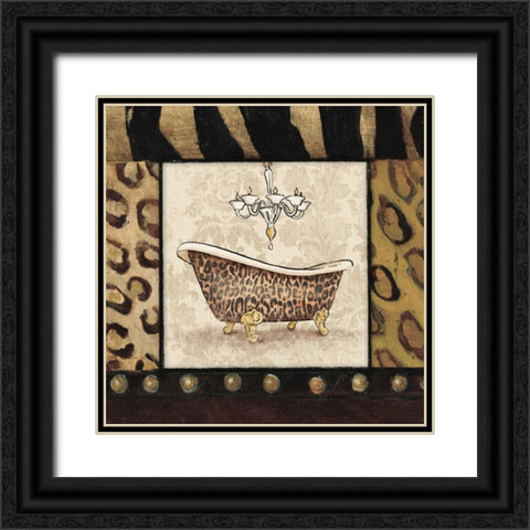 Bath1 Black Ornate Wood Framed Art Print with Double Matting by Grey, Jace