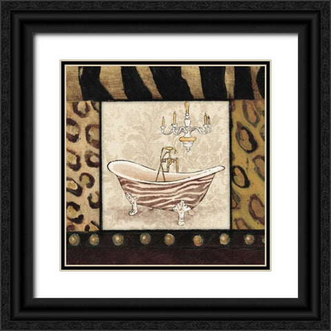 Bath 2 Black Ornate Wood Framed Art Print with Double Matting by Grey, Jace