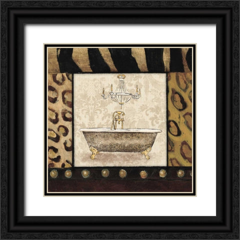 Bath 3 Black Ornate Wood Framed Art Print with Double Matting by Grey, Jace