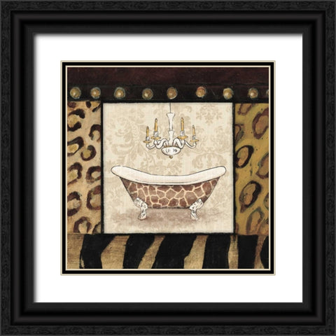 Bath 4 Black Ornate Wood Framed Art Print with Double Matting by Grey, Jace