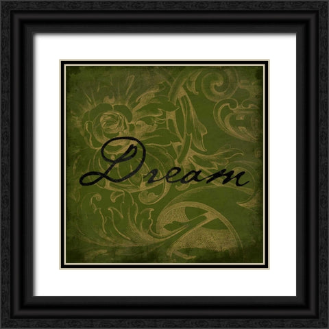 Dream Black Ornate Wood Framed Art Print with Double Matting by Grey, Jace