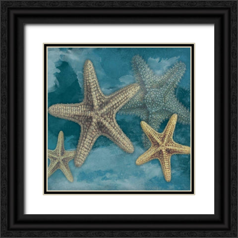 Starfish Black Ornate Wood Framed Art Print with Double Matting by Grey, Jace