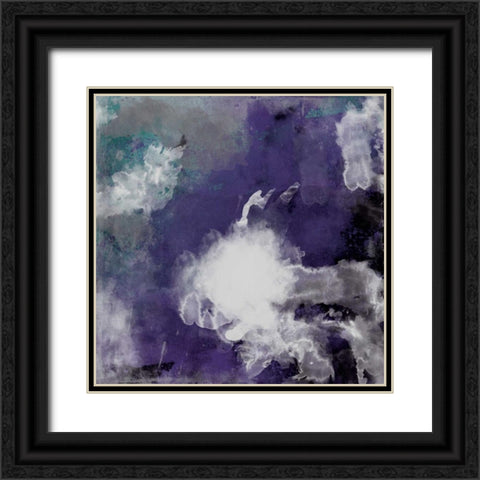 Watercolor 2 plum Black Ornate Wood Framed Art Print with Double Matting by Grey, Jace