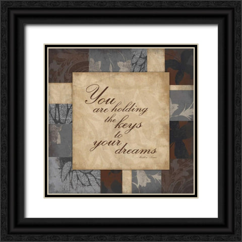 keys to your dreams Black Ornate Wood Framed Art Print with Double Matting by Grey, Jace