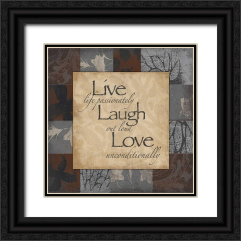 Live Black Ornate Wood Framed Art Print with Double Matting by Grey, Jace