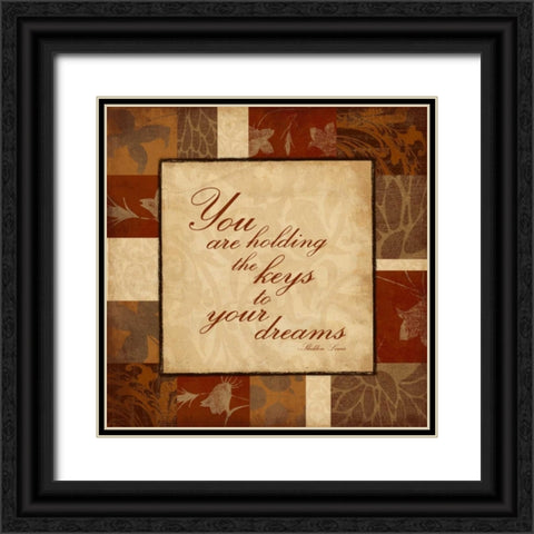 Keys Black Ornate Wood Framed Art Print with Double Matting by Grey, Jace