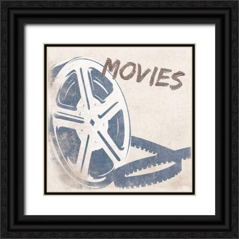 Movies Black Ornate Wood Framed Art Print with Double Matting by Grey, Jace