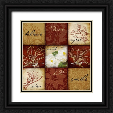 dream Black Ornate Wood Framed Art Print with Double Matting by Grey, Jace