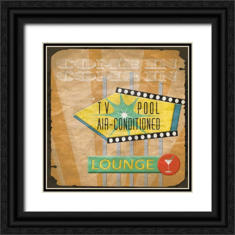 TV Black Ornate Wood Framed Art Print with Double Matting by Grey, Jace