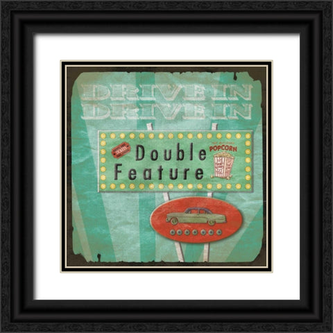 Double Feature Black Ornate Wood Framed Art Print with Double Matting by Grey, Jace