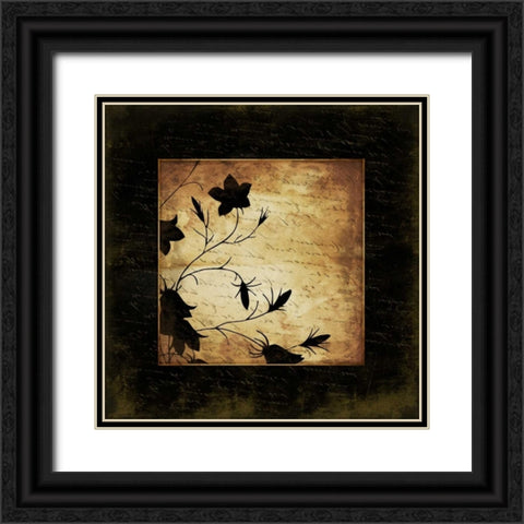 Floral Silo Bordered Mate Black Ornate Wood Framed Art Print with Double Matting by Grey, Jace