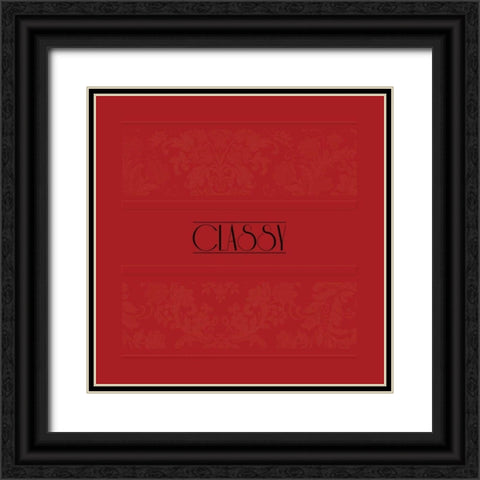 Classy Black Ornate Wood Framed Art Print with Double Matting by Grey, Jace