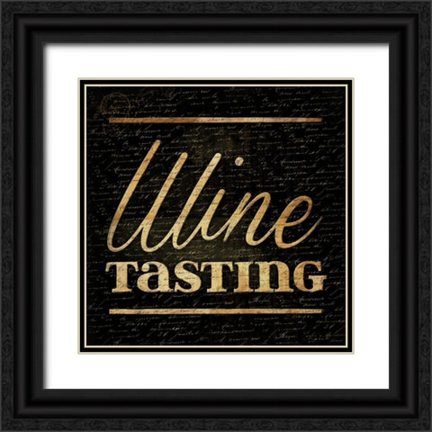 Wine Tasting C Black Ornate Wood Framed Art Print with Double Matting by Grey, Jace