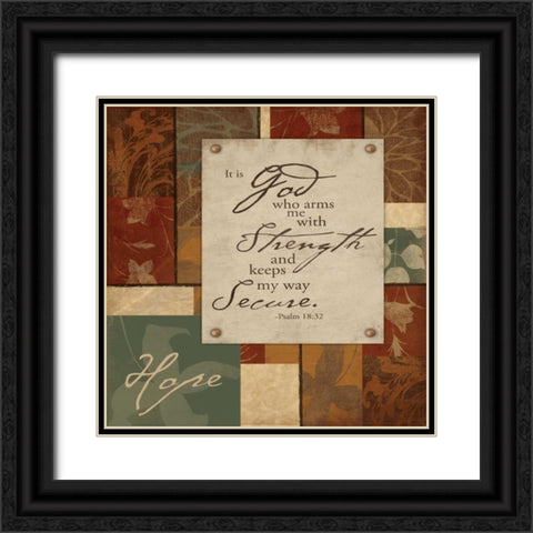 Hope Black Ornate Wood Framed Art Print with Double Matting by Grey, Jace