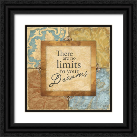 Dream Black Ornate Wood Framed Art Print with Double Matting by Grey, Jace