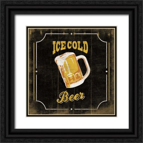 Ice Cold Black Ornate Wood Framed Art Print with Double Matting by Grey, Jace