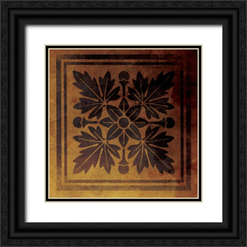 Pattern Patch Mate Single 2 Black Ornate Wood Framed Art Print with Double Matting by Grey, Jace