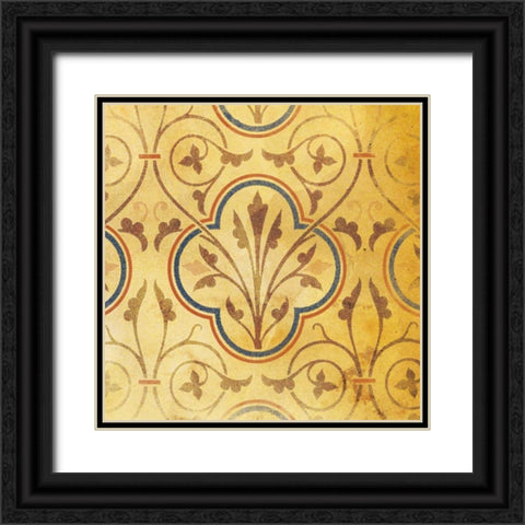 Pattern Patch Mate Single 4 Black Ornate Wood Framed Art Print with Double Matting by Grey, Jace