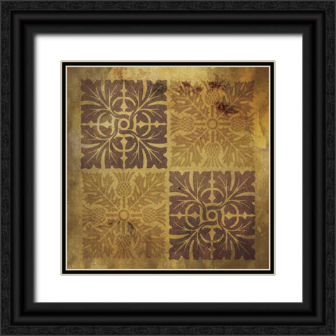 Pattern Patch Mate Single 6 Black Ornate Wood Framed Art Print with Double Matting by Grey, Jace