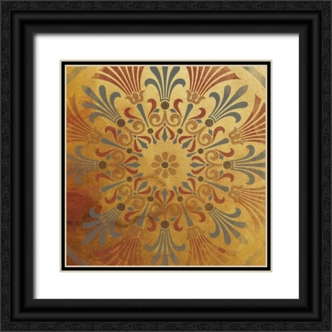 Pattern Patch Mate Single 7 Black Ornate Wood Framed Art Print with Double Matting by Grey, Jace