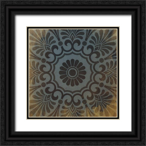 Pattern Patch  Mate Single 8 Black Ornate Wood Framed Art Print with Double Matting by Grey, Jace