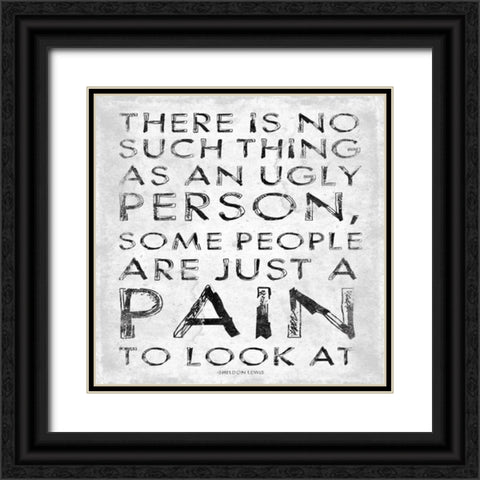 Pain Black Ornate Wood Framed Art Print with Double Matting by Grey, Jace