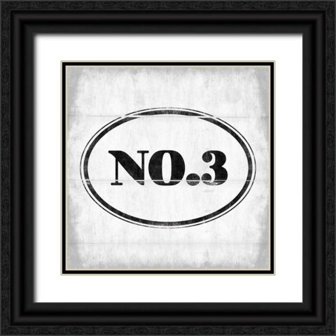 NO3 Black Ornate Wood Framed Art Print with Double Matting by Grey, Jace