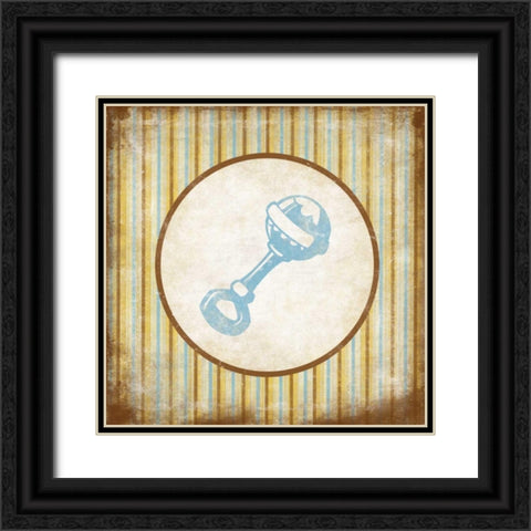 Rattle Black Ornate Wood Framed Art Print with Double Matting by Grey, Jace