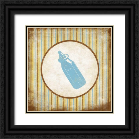 Bottle Black Ornate Wood Framed Art Print with Double Matting by Grey, Jace