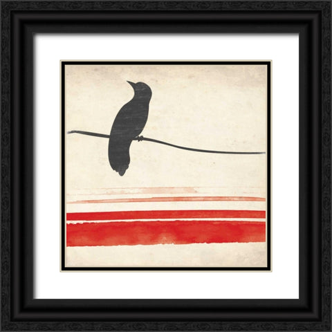 Simple Mird Mate Black Ornate Wood Framed Art Print with Double Matting by Grey, Jace