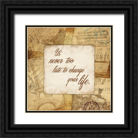 Life Black Ornate Wood Framed Art Print with Double Matting by Grey, Jace