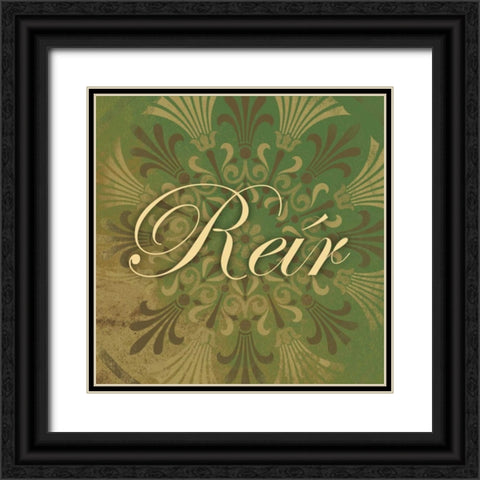 Reir Black Ornate Wood Framed Art Print with Double Matting by Grey, Jace