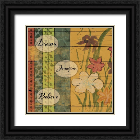 Dream Black Ornate Wood Framed Art Print with Double Matting by Grey, Jace