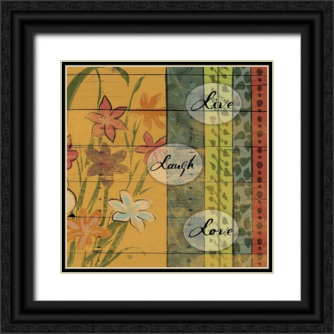 live Black Ornate Wood Framed Art Print with Double Matting by Grey, Jace