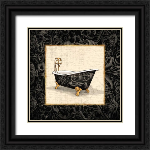 Black Bath 3 Black Ornate Wood Framed Art Print with Double Matting by Grey, Jace