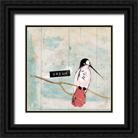 Dream Bird Black Ornate Wood Framed Art Print with Double Matting by Grey, Jace