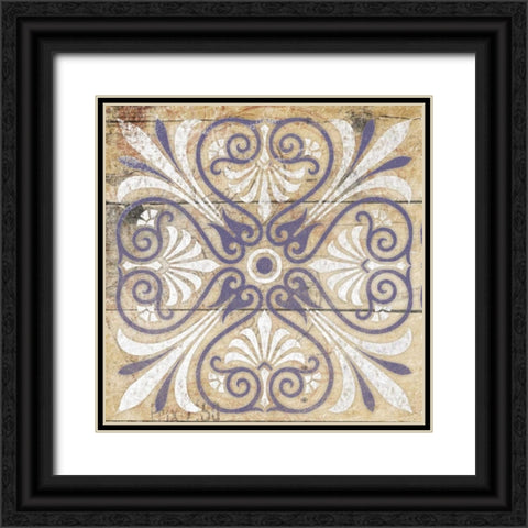 Purple Pattern 5 Black Ornate Wood Framed Art Print with Double Matting by Grey, Jace