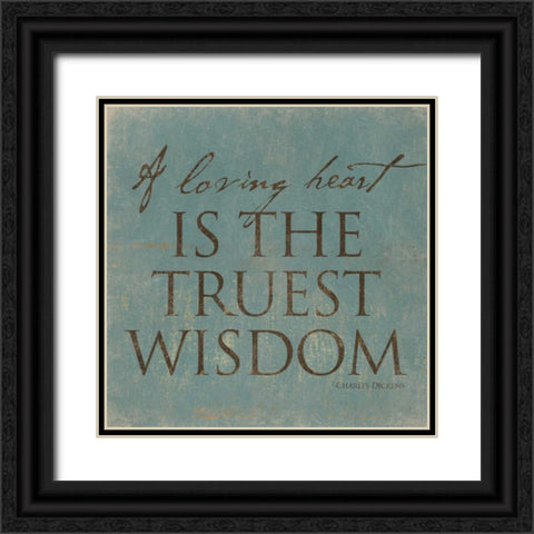 Loving Heart Black Ornate Wood Framed Art Print with Double Matting by Grey, Jace