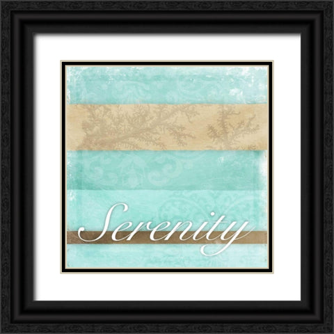 Serenity Black Ornate Wood Framed Art Print with Double Matting by Grey, Jace
