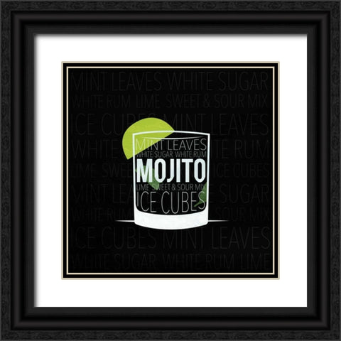 Type drinks 2 Black Ornate Wood Framed Art Print with Double Matting by Grey, Jace