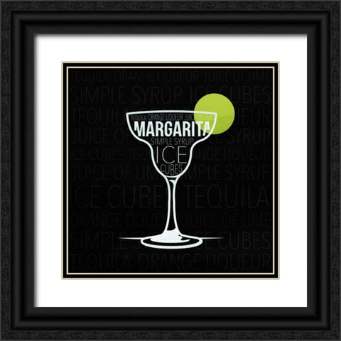 Type drinks 3 Black Ornate Wood Framed Art Print with Double Matting by Grey, Jace