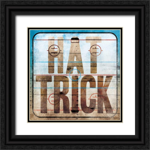 Hat trick Black Ornate Wood Framed Art Print with Double Matting by Grey, Jace