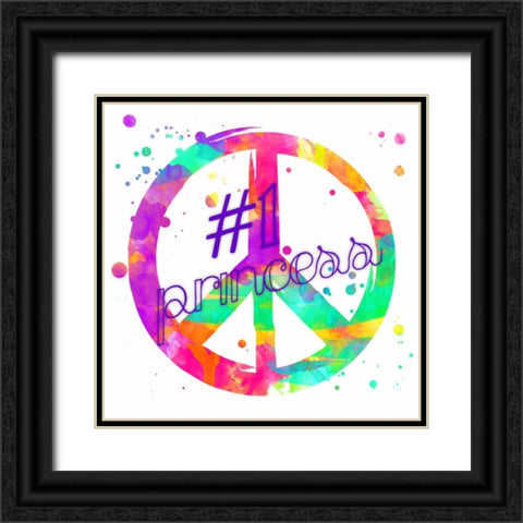 Princess Peace Black Ornate Wood Framed Art Print with Double Matting by Grey, Jace