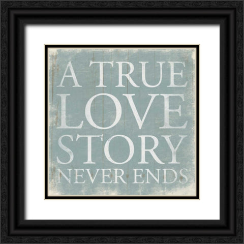 True love 2 Black Ornate Wood Framed Art Print with Double Matting by Grey, Jace