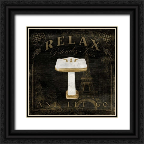 Classic Relax Sink Black Ornate Wood Framed Art Print with Double Matting by Grey, Jace