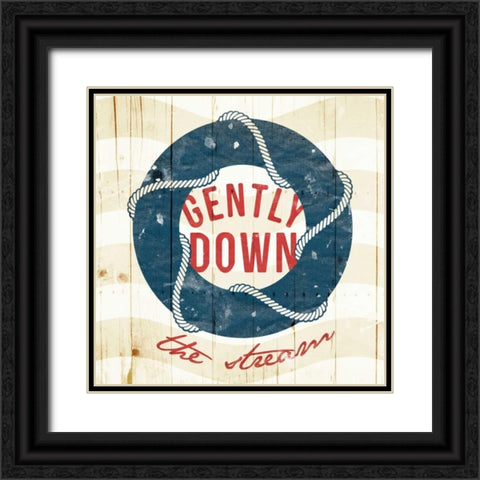 Gently Down The Stream Black Ornate Wood Framed Art Print with Double Matting by Grey, Jace