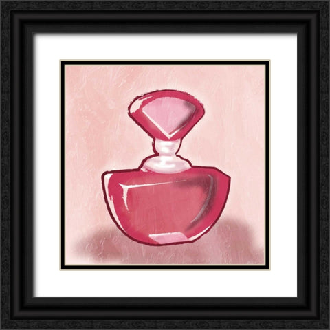 Pink Perfume Mate Black Ornate Wood Framed Art Print with Double Matting by Grey, Jace