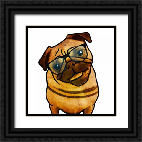 Elton Black Ornate Wood Framed Art Print with Double Matting by Grey, Jace