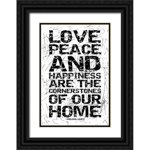 Cornerstones Black Ornate Wood Framed Art Print with Double Matting by Grey, Jace