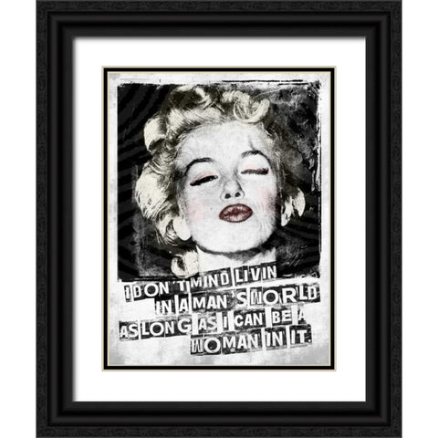Monroe Black Ornate Wood Framed Art Print with Double Matting by Grey, Jace